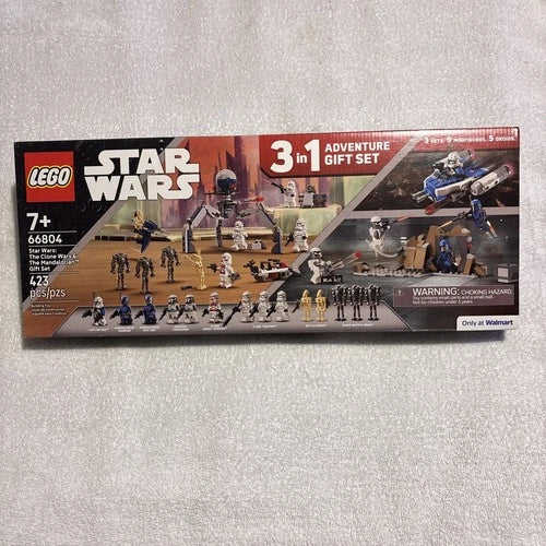 Lego Star Wars 66804 The Clone Wars And The Mandalorian Exclusive 3 In 1 Set New