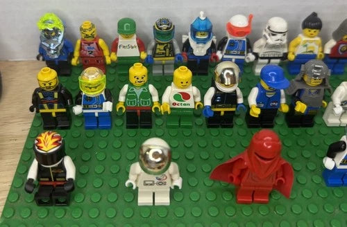 LEGO Bulk Lot of 25 Mini Figures Plus Pieces And Partial Vehicles