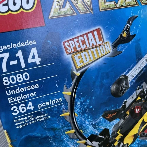 Lego 8080 Atlantis Undersea Explorer Retired 2010 Sealed *Box Wear*