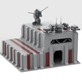 MOC Big Outpost with Interior Antenna Turrets Building Blocks Set 1194 PCS DIY