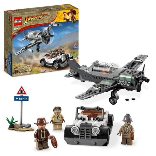 TWO MEOW Indiana Jones Escape from the Lost Tomb 77013 Fighter Plane Chase 77012