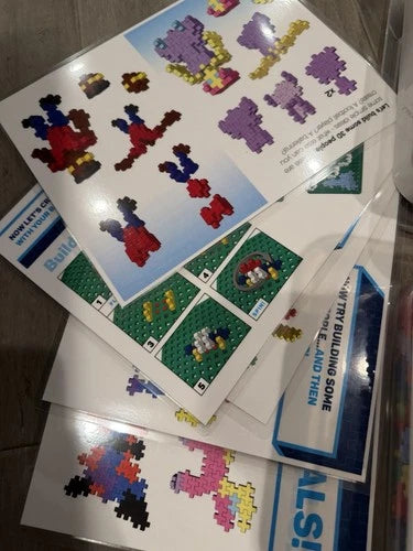 HUGE Lot of PLUS PLUS Building Blocks Over 1.Mixed Color STEM Toy Used