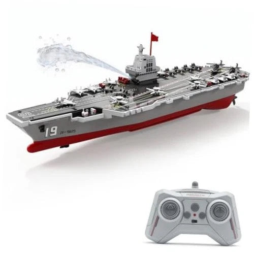 RC Boat Warship,16-inch Battleship Aircarft Carrier with Water Spray,20kmh