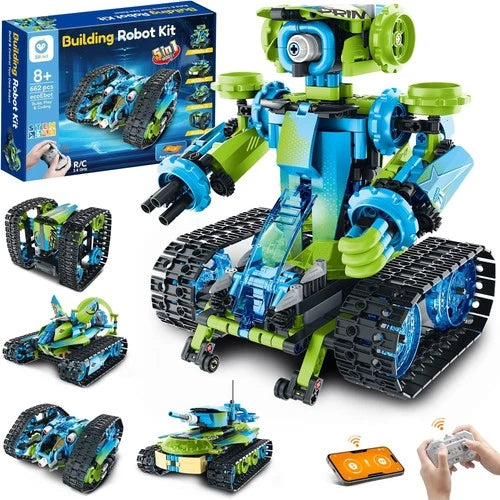 Sillbird Robot Car Building Kit with Remote Control STEM Gifts for Boys Ages ...