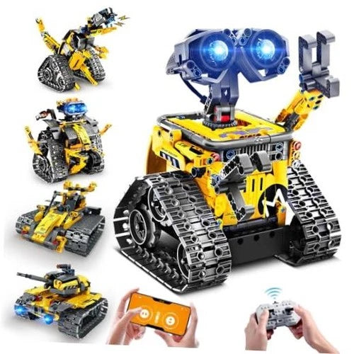 Robot Toys for Kids Building Set 5-in-1 App & Remote Control \| 520 PCS Wall