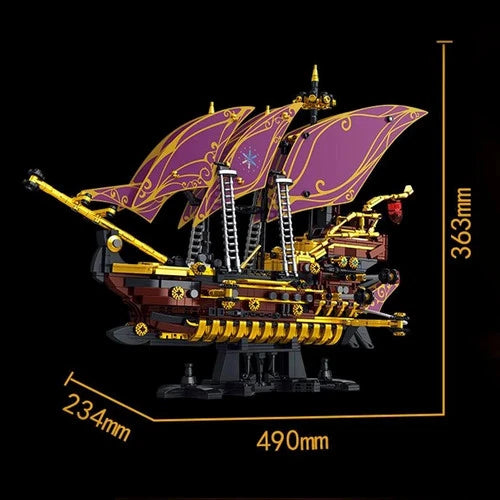 MOC FUTURE PIRATE SERIES Pirate ship Building Blocks Set Toys Gift 2285 pcs