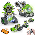 5-in-1 STEM RC Robot Building kit, 478Pcs App Coding, Boys Age 6-12