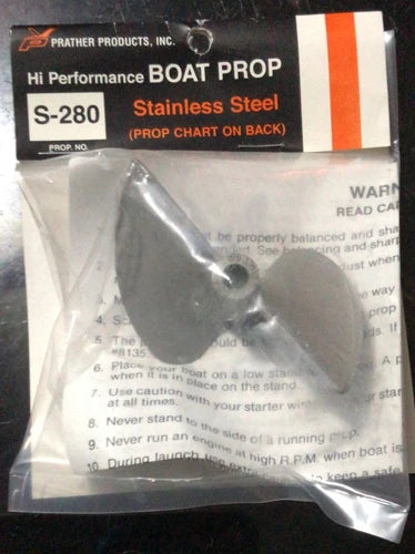 Prather S-280 Stainless Steel RC Offshore Model Racing Boat Propeller Octura