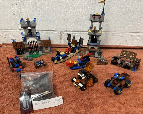 MEOW Castle Sets Bulk Lot. Includes sets 6018, 7040, 3050. Minifigures, catapult
