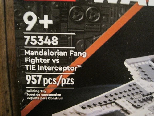 2023 LEGO 75348 STAR WARS MANDALORIAN FANG FIGHTER VS. TIE INTERCEPTOR--NEW