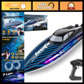 30KMH Waterproof RC Remote Control Boat - 7 LED Light Modes, Fast Electric Fun