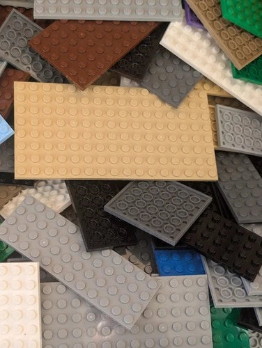 LEGO 300pcs 3x3 4x4 4x6 4x8 6x6 8x16 16x16 Baseplates Bulk Lot Plate Base Clean