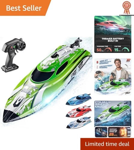 25 KPH Remote Control Boat - Enthralling Waterproof Design for Pools & Lakes