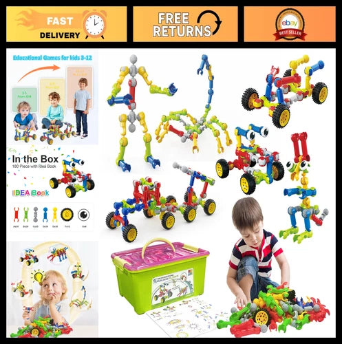 STEM Building Toys for Kids 3-8 Years - Educational Construction Set, Gift Idea