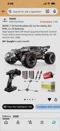 DEERC 209E 1:10 4WD Electric Brushless RC Off-Road Truck 2.4GHz RTR