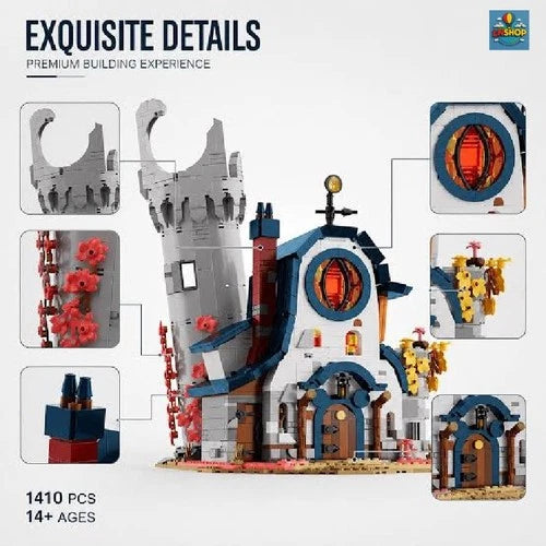 The Owl House 1410PCS Building Bricks TVSeries Fantasy Cottage Display Model Box