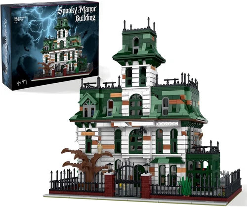 Barweer Addam Haunted Mansion Halloween Building Set for Adults 3378 Pieces