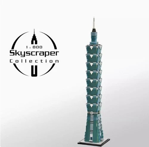 Taipei 101 Skyscraper 1:800 Scale Model Building Block Set Landmark