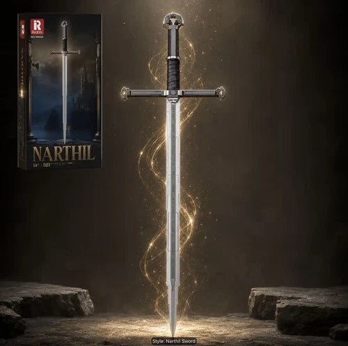 Reobrix Narthil Sword Building Blocks Set, Lord of the Rings Aragorn Elven Blade