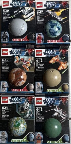 LEGO Star Wars Planet Series 1 & 2 Set of 6 100% Complete with Boxes! FREE SHIP!