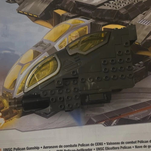 Mega Bloks Halo UNSC Pelican Gunship Building Set 97129 1161 pcs Age 8+
