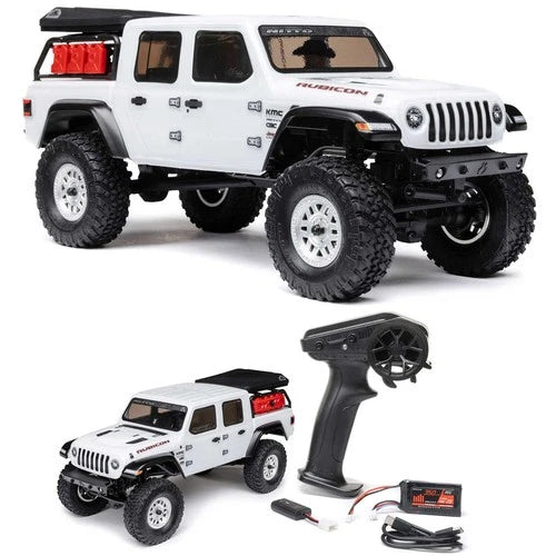 Axial AXI00005V2T4 1/24 SCX24 Jeep JT Gladiator 4WD Rock Crawler Brushed RTR Wht