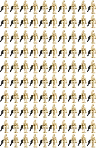 MEOW Star Wars B1 Battle Droid Minifigures LOT of 100 with Blasters GENUINE NEW