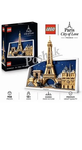 Lego Architecture Paris City Of Love 21064 (958 Pcs) 18+ Brand New & Sealed