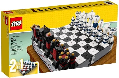 LEGO 40174 Iconic Chess & Checkers 2 in 1 Building Set Retired New Sealed