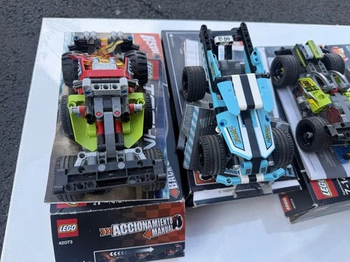 Lot Of 5 Set Lego Technic Pull-back BASH! Power Boat Lot