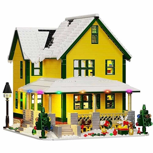House from A Christmas Story Building Block Set w/ Lights – 1367 Pieces