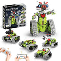 5 in 1 STEM Robot Building Kit with APP Remote Control, 705 PCS Engineering R...