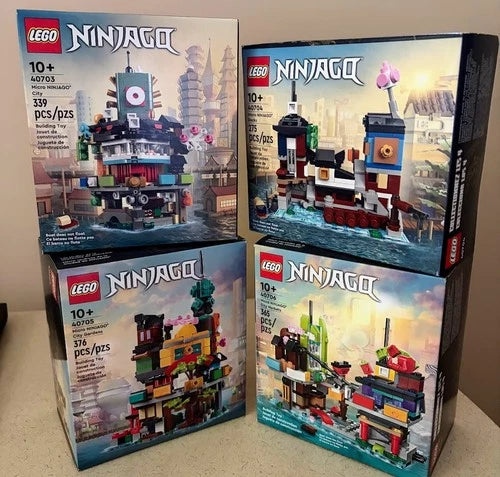 4 Micro LEGO NINJAGO City Sets 40703 40704 40705 40706 - SEALED and NEW