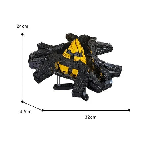 Ha'tak Style Mothership Spaceship MOC Bricks Building Blocks Toy for Men