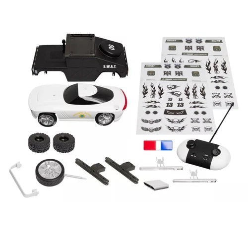 New FAO Schwarz Build Your Own RC Car Kit 36-Piece DIY Car Kit Interchangeable