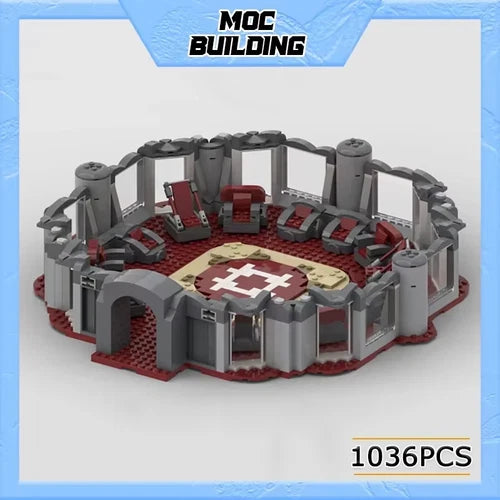 New Star Wars Jedi Council Chamber 1036Pcs Building Blocks Scene Set Unbranded