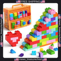 Building Blocks Set for Kids 97 Pieces STEM Learning Toys with Storage
