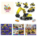 5 in 1 Building Toys STEM Robotics Kit, 430 PCS Blocks RC Robot Erector Sets,...