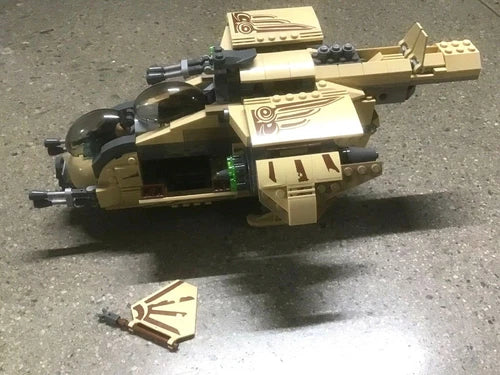 LEGO Creme Brown Vehicle Ship with figure May not be complete?
