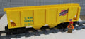 Custom Train Northwestern Closed Hopper YELLOW -PLEASE READ DESCRIPTION-