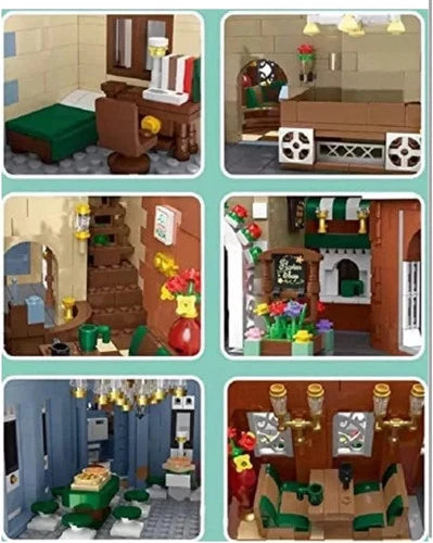 Corner Flower Shop and Café Building Blocks Set General Jim's Toys & Bricks