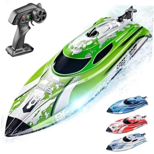 RC Boat TX126-12 Inch Remote Control Boat for Lakes and Pools \| 25 KPH Green