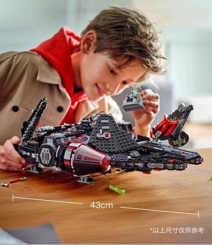 Legolcks New 1579pcs Falcon Millennium Dark Spaceship Model Building Blocks Batt