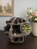 Death Star Style Building Blocks Set Space Station Display Model No Box MOC