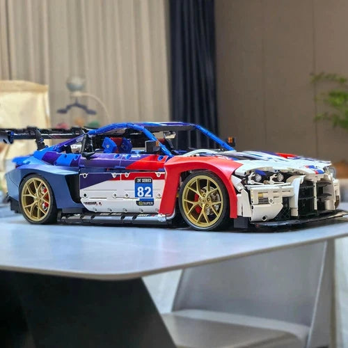 BMW M4 1:8 Building Blocks Racing Car Model Education Toy birthday Gift 4556 pcs