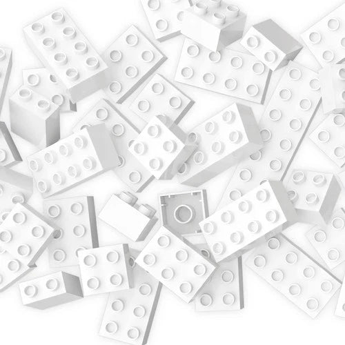 Hubelino 420619 White Building Blocks (120-Piece)