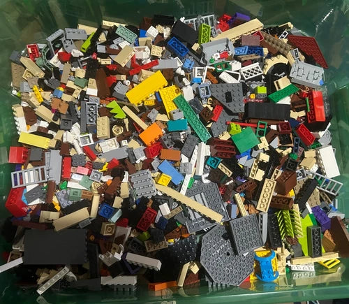 MEOW 20 lb lot Random Parts Pieces Building Plates Blocks Washed Bulk Lot.