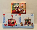 LEGO 40778 Winter Gazebo, 40776 Hot Chocolate Stand, 40777 Gingerbread Train NEW