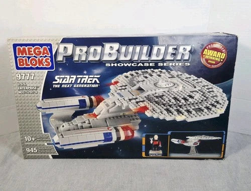 Mega Bloks 🌟Sealed🌟 Probuilder # 9777 Star Trek TNG USS Enterprise NCC-1701-D