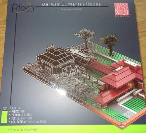 Darwin D. Martin House Atom Brick Premium Building Model Kit Frank Lloyd Wright